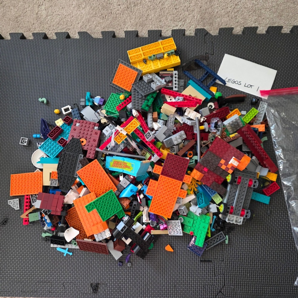 LEGO Bulk Lot 8lb Mixed Bricks Plates Specialty Pieces Minecraft Scooby Doo - Picture 11 of 12